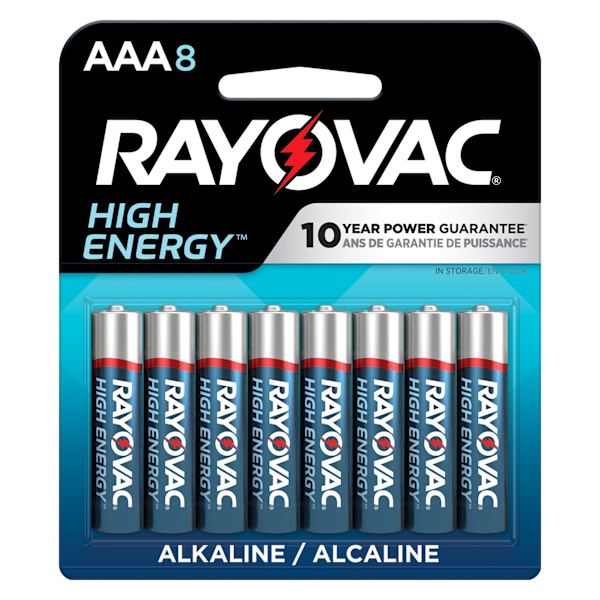 Rayovac 8-Pack AAA Alkaline Batteries