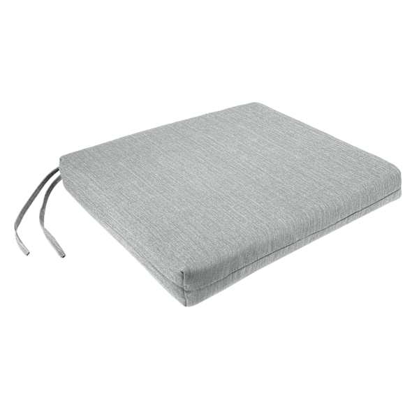 Tahiti Silver Outdoor Square Seat Cushion