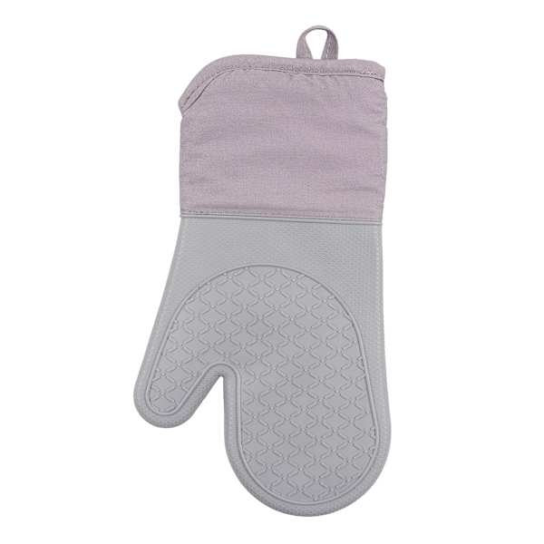 Grey Silicone Oven Mitt