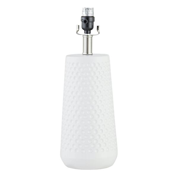 Tracey Boyd White Tapered Ceramic Accent Lamp Base, 17"