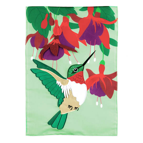 Hummingbird Garden Flag, 18"