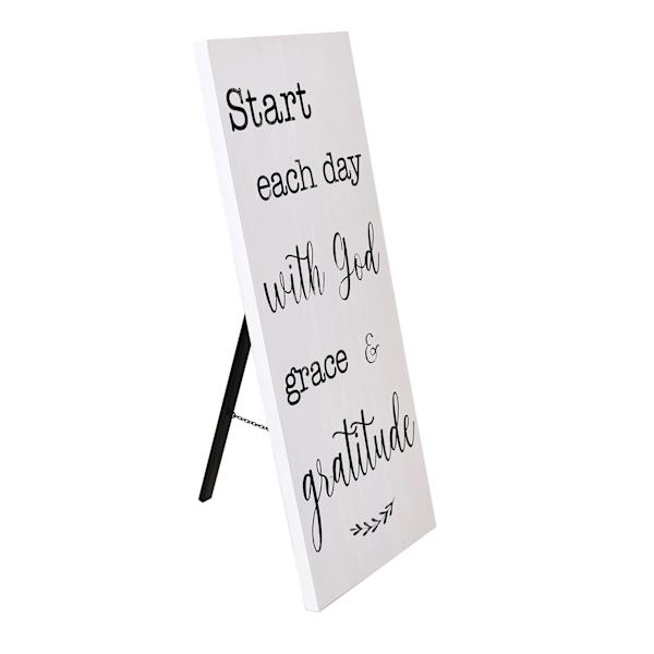 Gratitude Wooden Board Decor, 39"