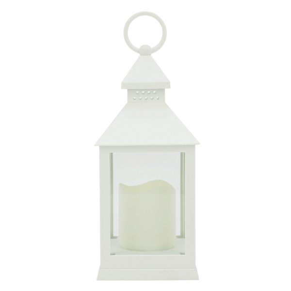 White LED Lantern, 9.5"