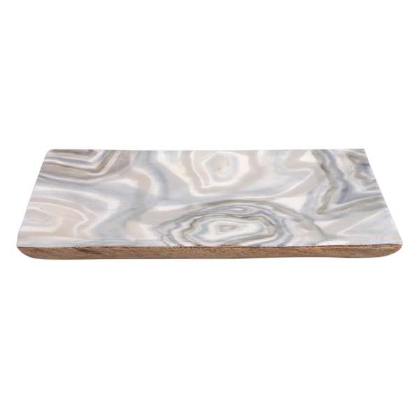 Laila Ali Square Agate Trinket Tray, 8x6