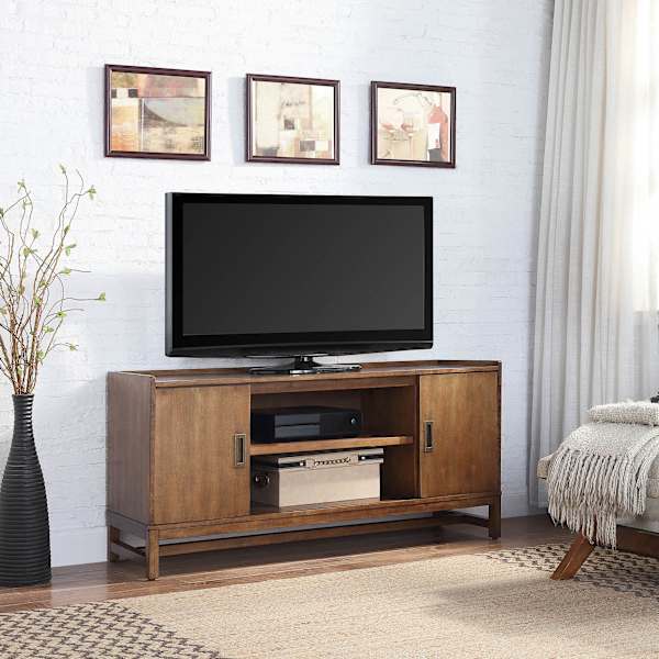 Carter Wooden Media Cabinet, Brown