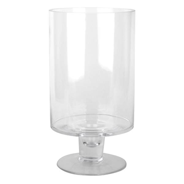 Glass Hurricane Candle Holder, 9"
