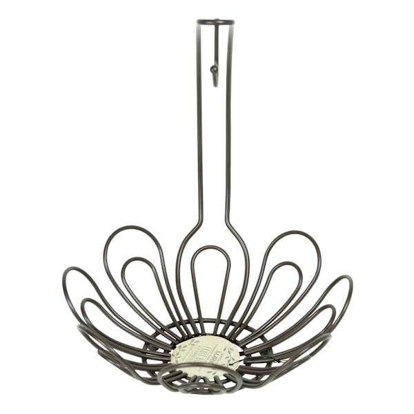 Bronze Petals Fruit Basket with Banana Hanger
