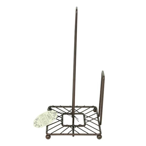 Square Bronze Metal Paper Towel Holder