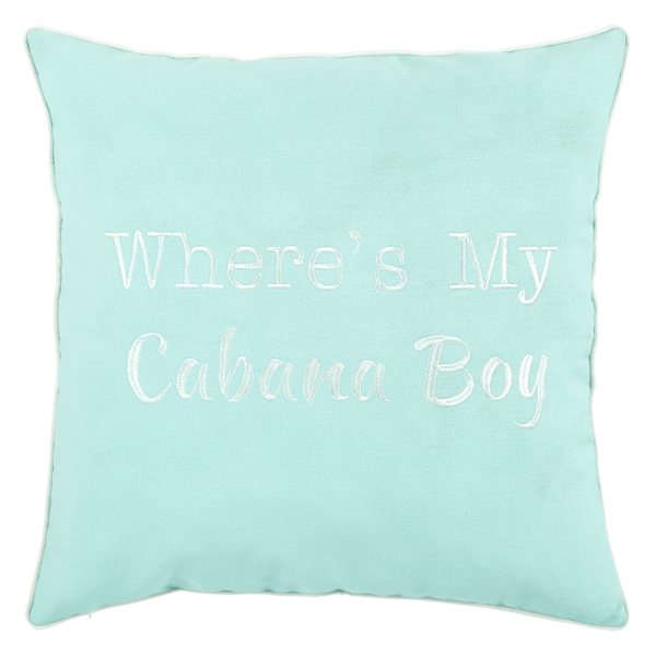 Cabana Boy Icy Morning Outdoor Throw Pillow, 18"