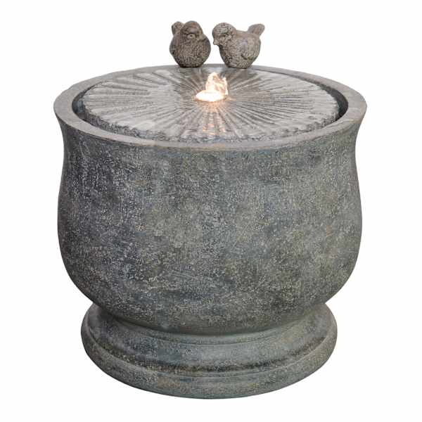 LED Bird Outdoor Fountain, 18"