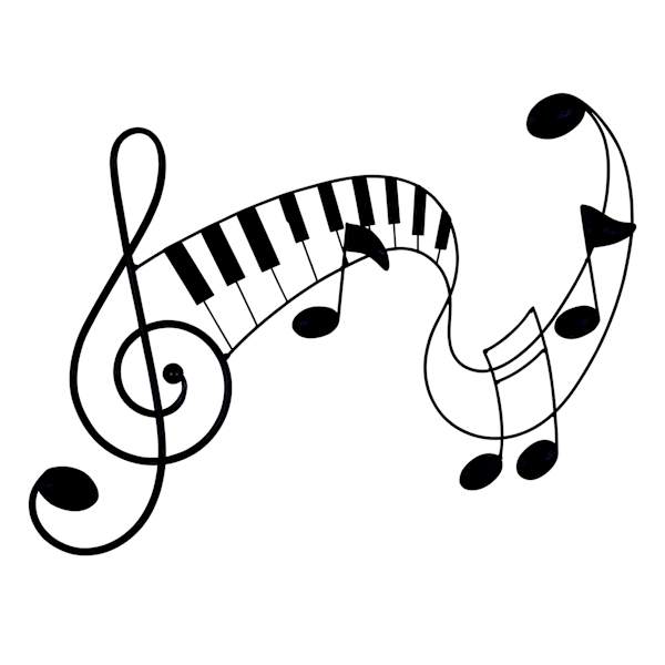 Music Staff & Notes Wall Decor, 24x16