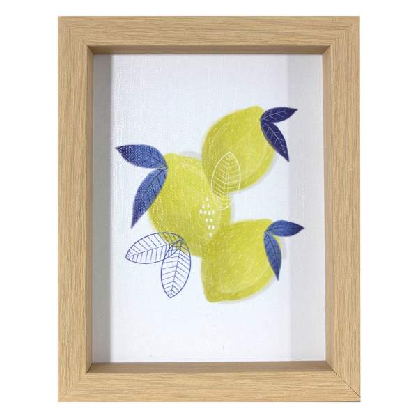 Tracey Boyd Framed Lemon Wall Art, 6x8