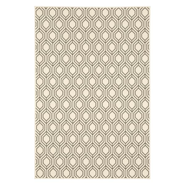 (D542) Honeybloom Jubilee Neutral Area Rug, 5x7