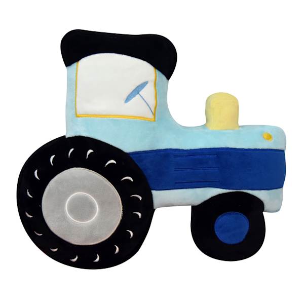 Tiny Dreamers Tractor Shaped Plush Pillow, 12x14