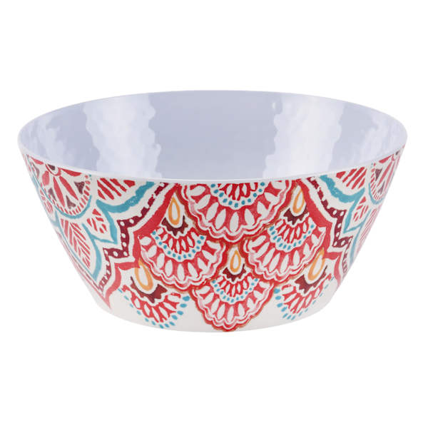 Warm Paisley Large Melamine Serving Bowl, 10"