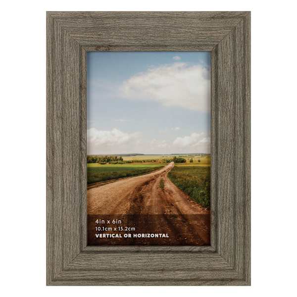 Greywash Narrow Tabletop Picture Frame, 4x6