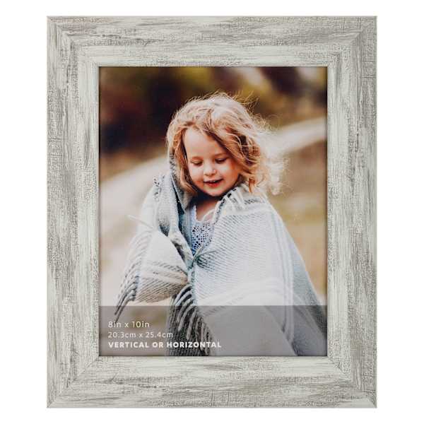 Grey Distressed Tabletop Picture Frame, 8x10