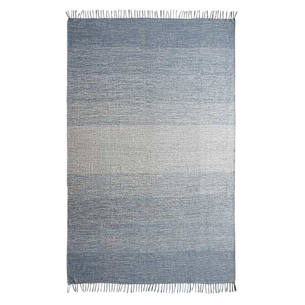 (D522) Blue Ombre Fringe Rug