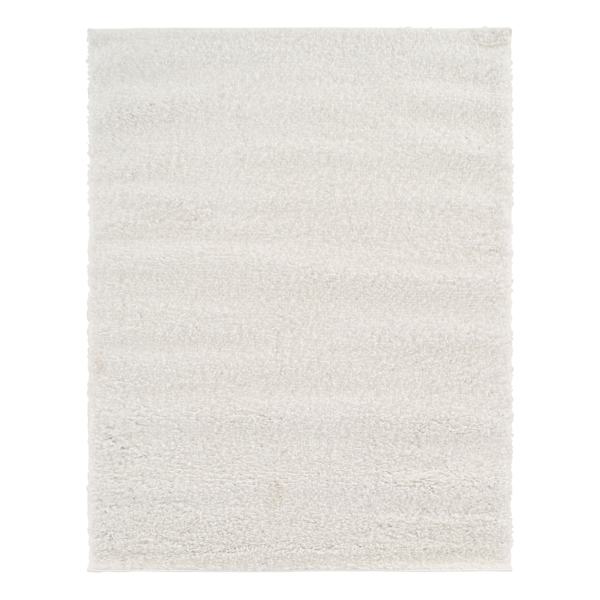 (C178) Parma Ivory Shag Area Rug, 5x7