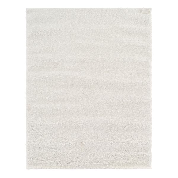(C178) Parma Ivory Shag Accent Rug, 3x5