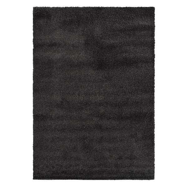 (C180) Parma Dark Grey Shag Accent Rug, 3x5