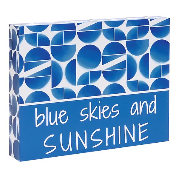 Tracey Boyd Blue Skies Decorative Block, 8x10
