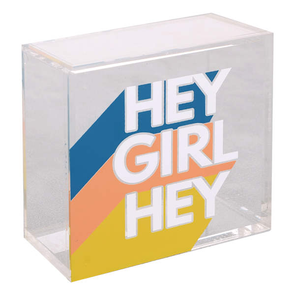 Hey Girl Hey Block Sign, 4"