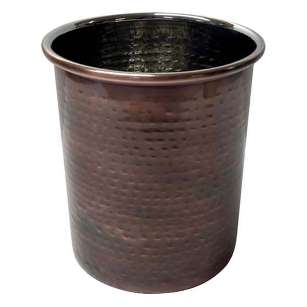 Hammered Utensil Crock, Antique Copper