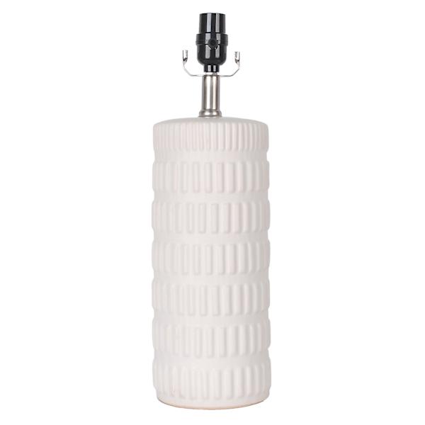 Tracey Boyd Matte White Ceramic Accent Lamp Base, 18"