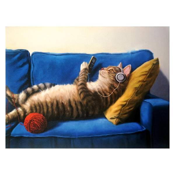 Lazy Sunday Canvas Wall Art, 16x12