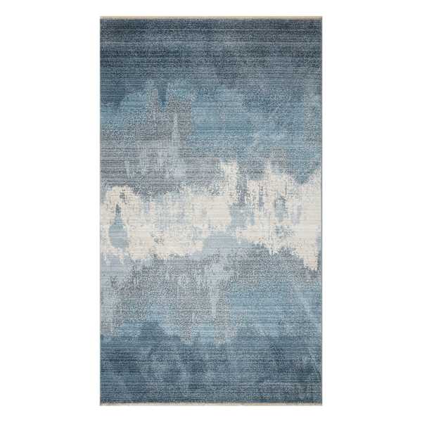 (B763) Ty Pennington Cypress Blue Ombre Accent Rug, 3x5