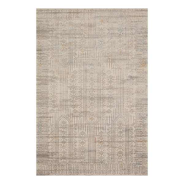 (B766) Carolina Taupe Area Rug, 5x7