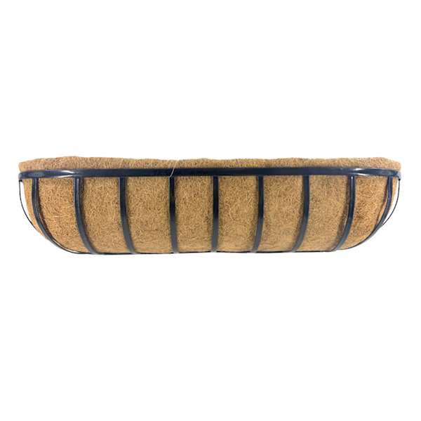 Coco Metal Trough Outdoor Planter, Medium