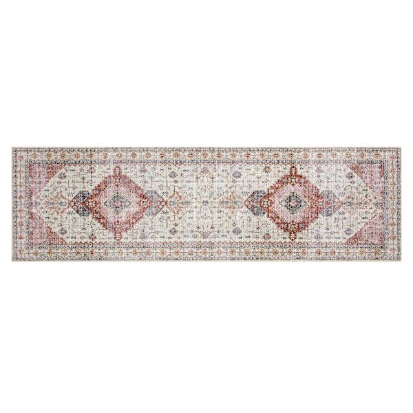 (D581) Khloe Multicolor Medallion Design Runner, 2x7