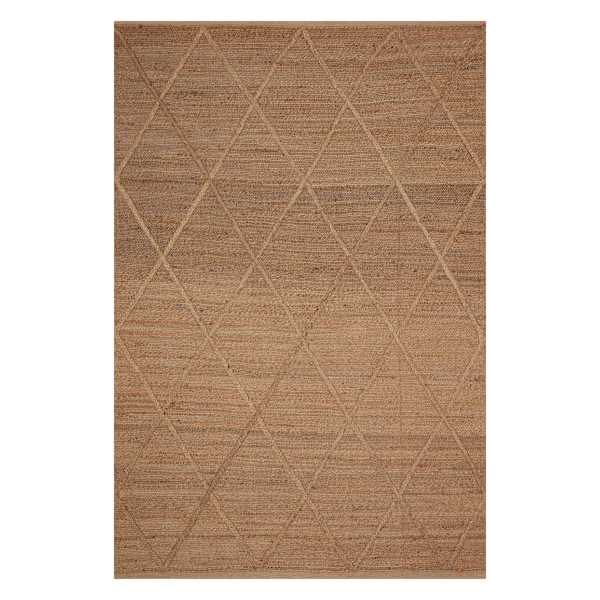 (B661) Providence Goldie Jute Diamond Design Area Rug, 8x10