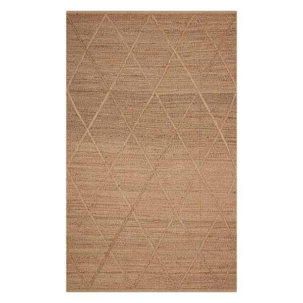 (B661) Providence Goldie Jute Diamond Design Accent Rug, 3x5