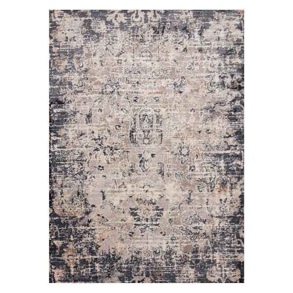 (D492) Honeybloom Muneer Blue & Beige Area Rug, 8x10
