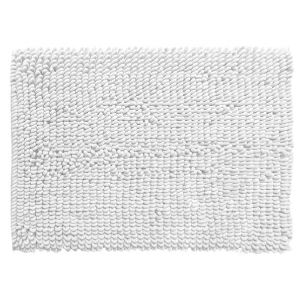 Alyssa White Bath Mat, 17x24