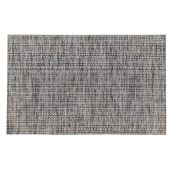Brookwood Black Cotton Kitchen Mat, 18x30
