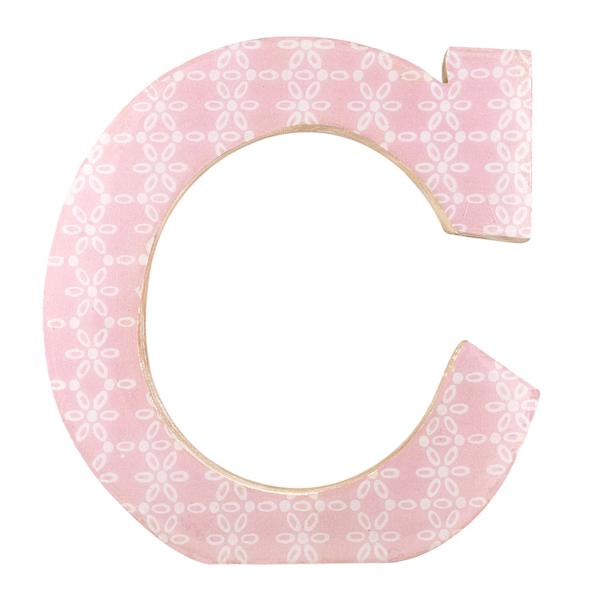 Decal Wooden Letter, C