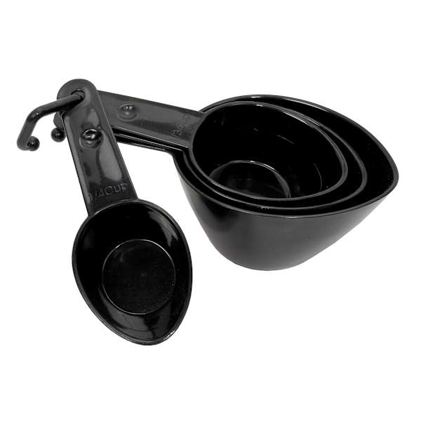 Black Plastic Measuring Cups
