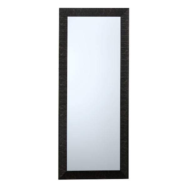 Grey Framed Ornate Leaner Mirror, 24x58
