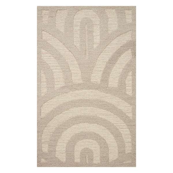 (B805) Tracey Boyd Arthur Neutral Arch Accent Rug, 3x5