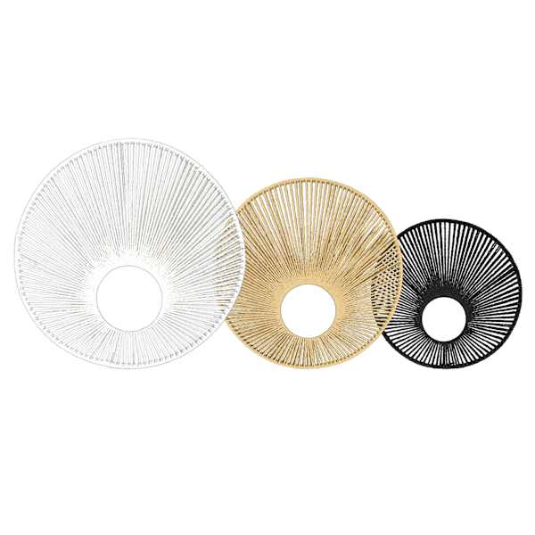 Crosby St. 3-Piece Metal Wire Disk Wall Decor Set, 20"