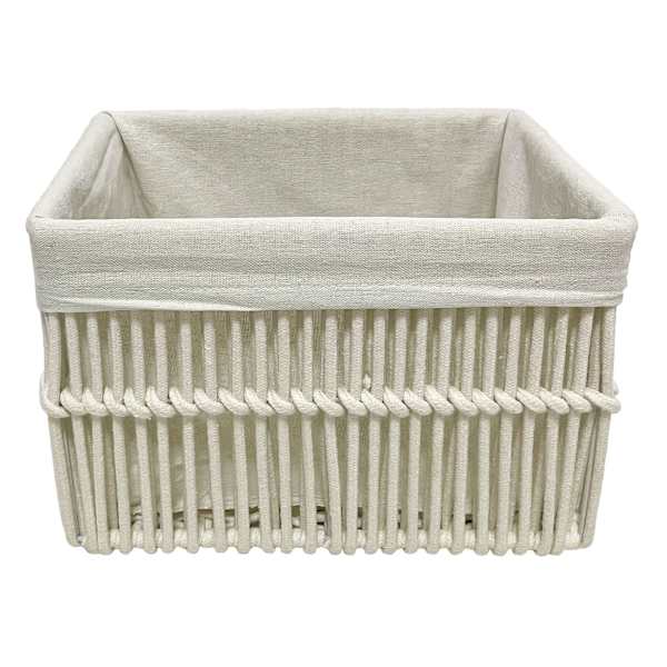 Crosby St. Poly Rope Rectangle Storage Basket, Small