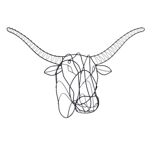 Ty Pennington Wire Longhorn Wall Decor, 28x17