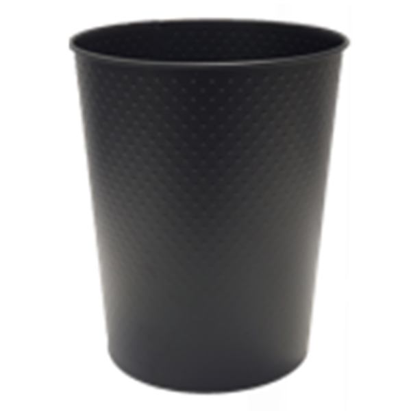 Black Dots Round Wastebasket, 5l