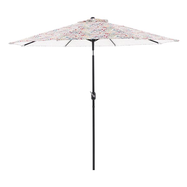 Paisley Chili Crank & Tilt Round Patio Umbrella, 9'