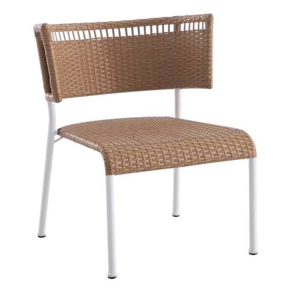 Tracey Boyd Minos Curved Wicker Patio Accent Chair