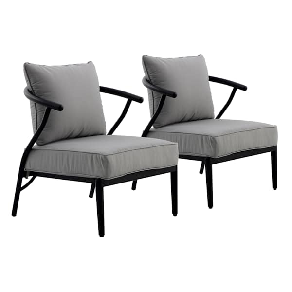 Laila Ali Set of 2 Sydney Outdoor Wishbone Chairs